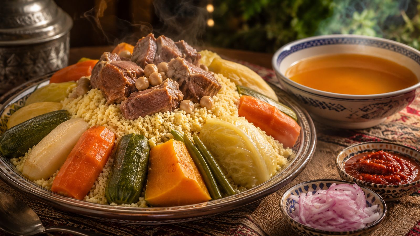 Couscous Algérien aux 7 Légumes