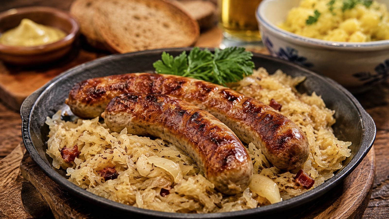Bratwurst & Sauerkraut