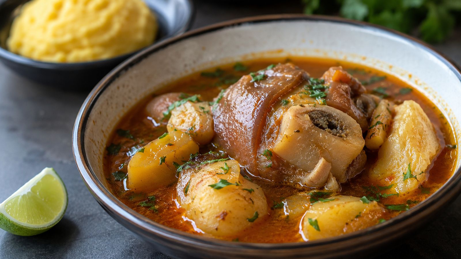 Caldo de mocotó angolano