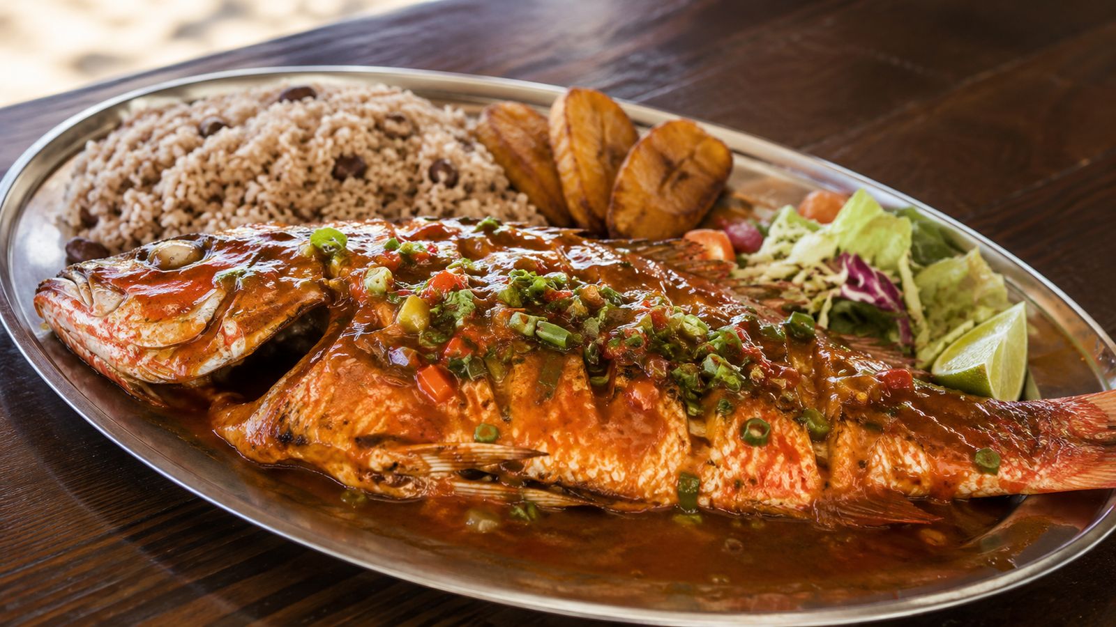 Grilled Whole Snapper Anguillais