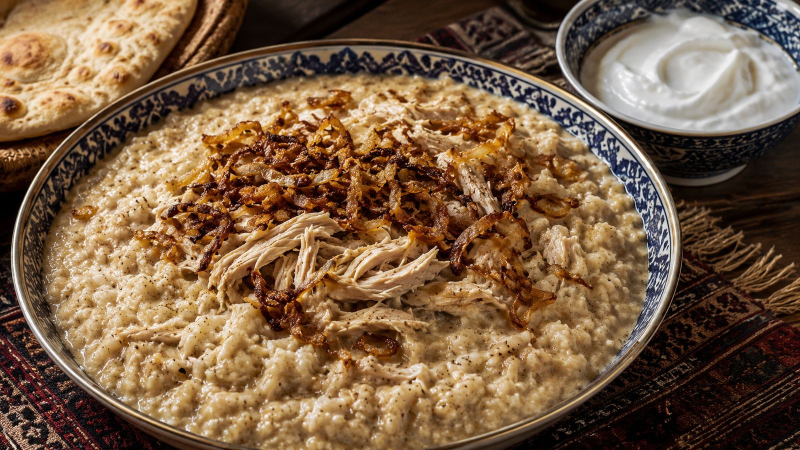 Jareesh (جريش — orge concassée najdie au poulet)