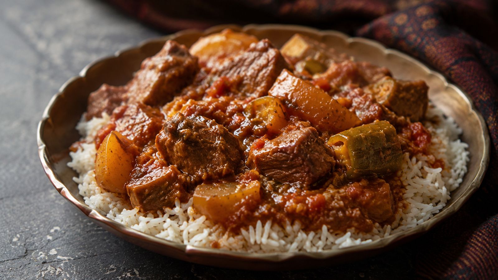 Saloona (صالونة — ragoût saoudien de viande et légumes)