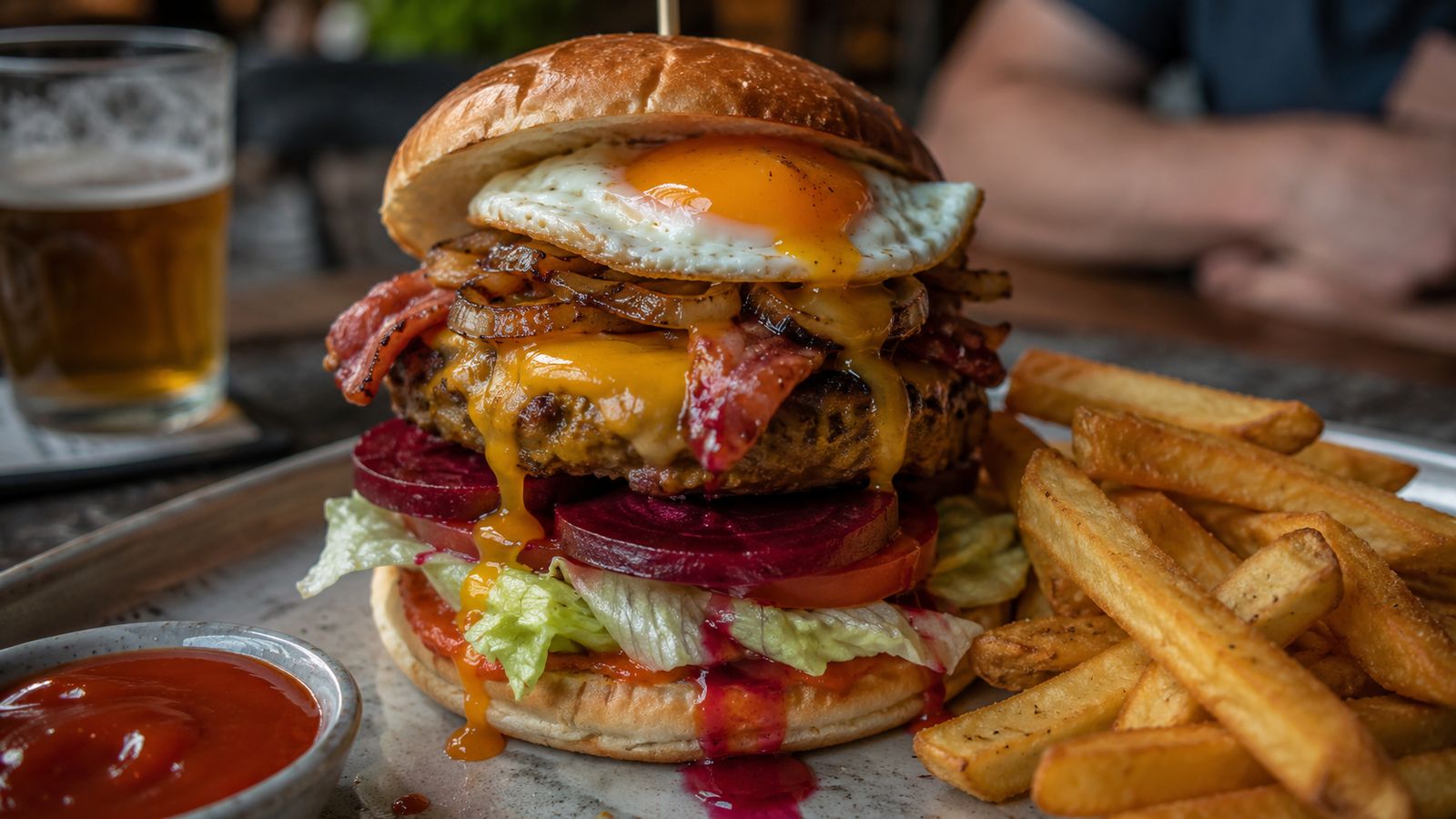 Aussie Burger with the Lot