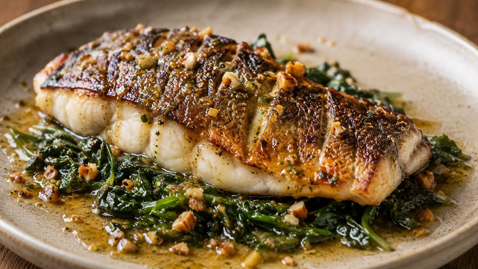 Barramundi grillé au lemon myrtle