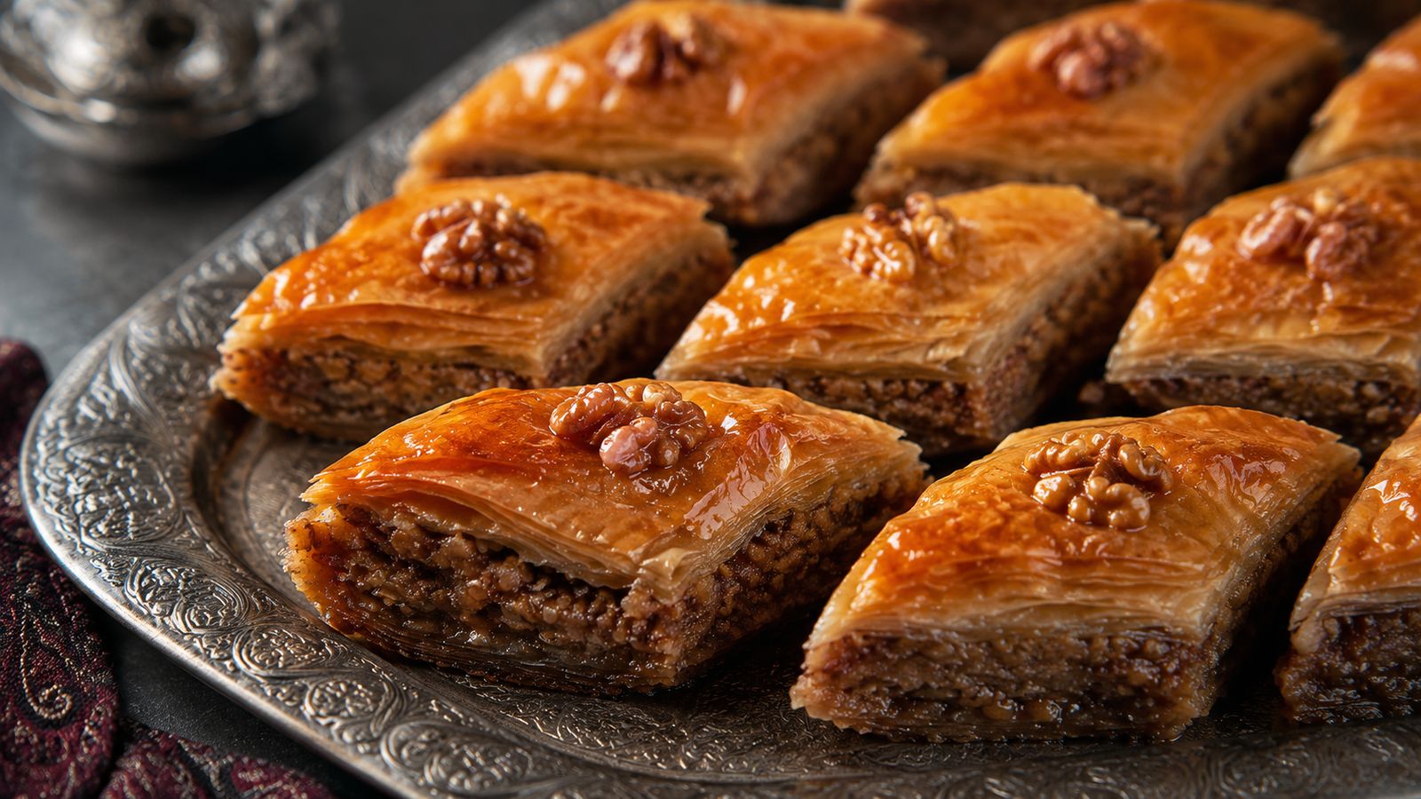 Bakı paxlavası (paxlava de Bakou aux noix et cardamome)