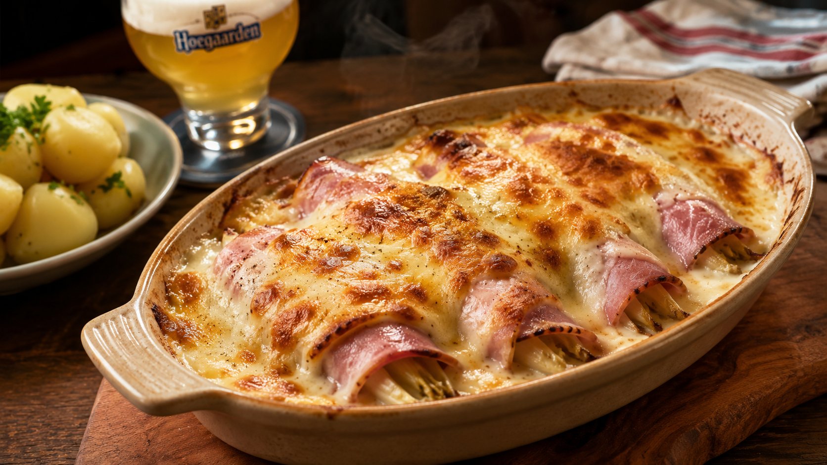 Chicons au Gratin (Witloof met Ham)