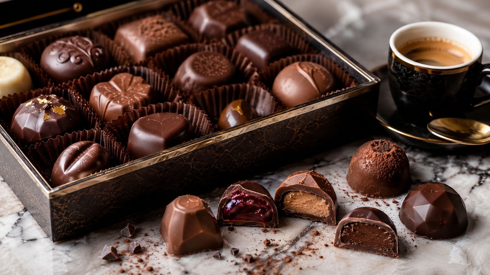 Praline belge (chocolat fourré)