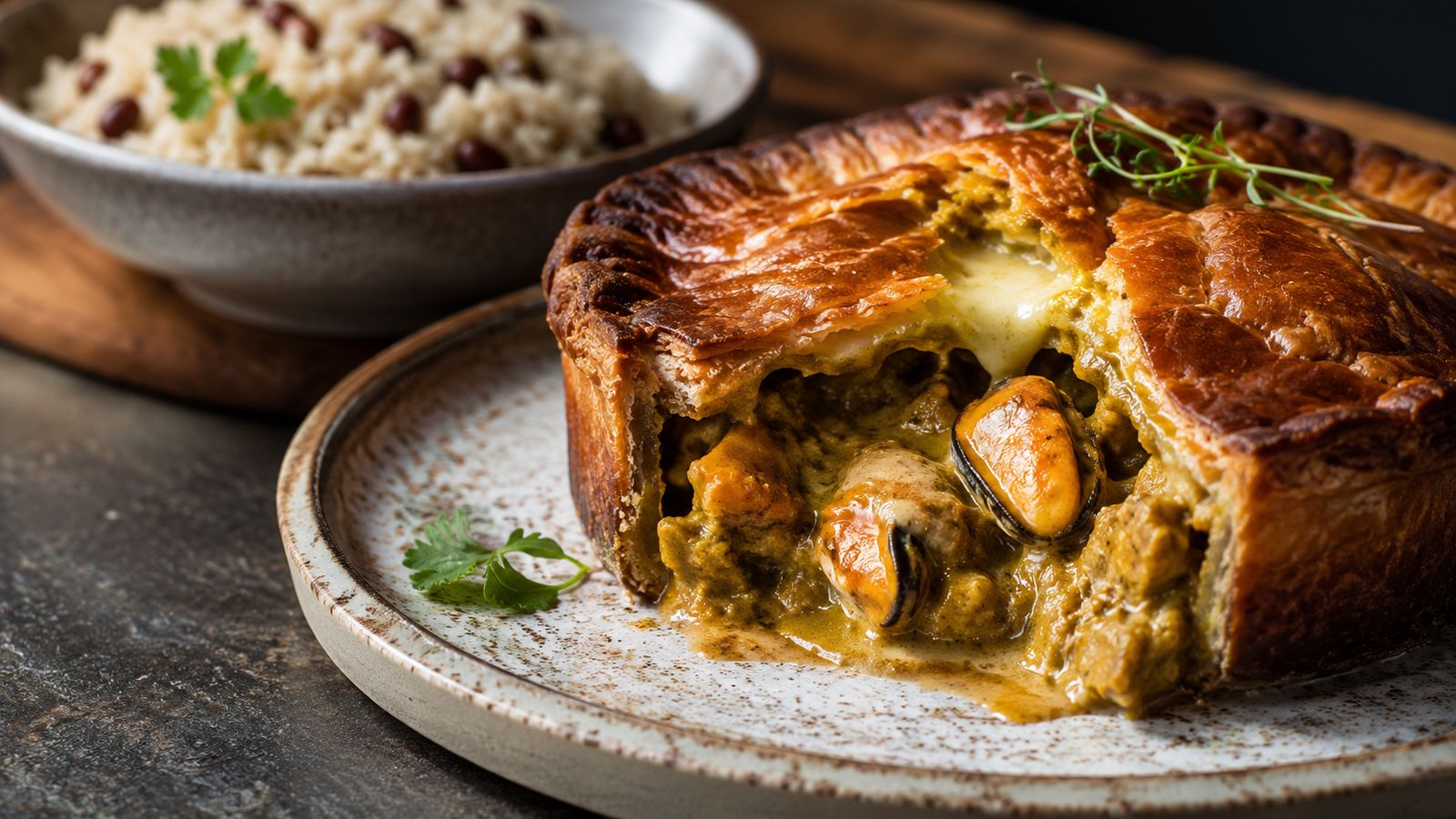Bermuda Curried Mussel Pie