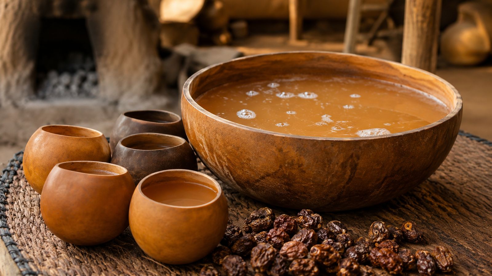 Khadi (bière sauvage de fruits Grewia du Kalahari)