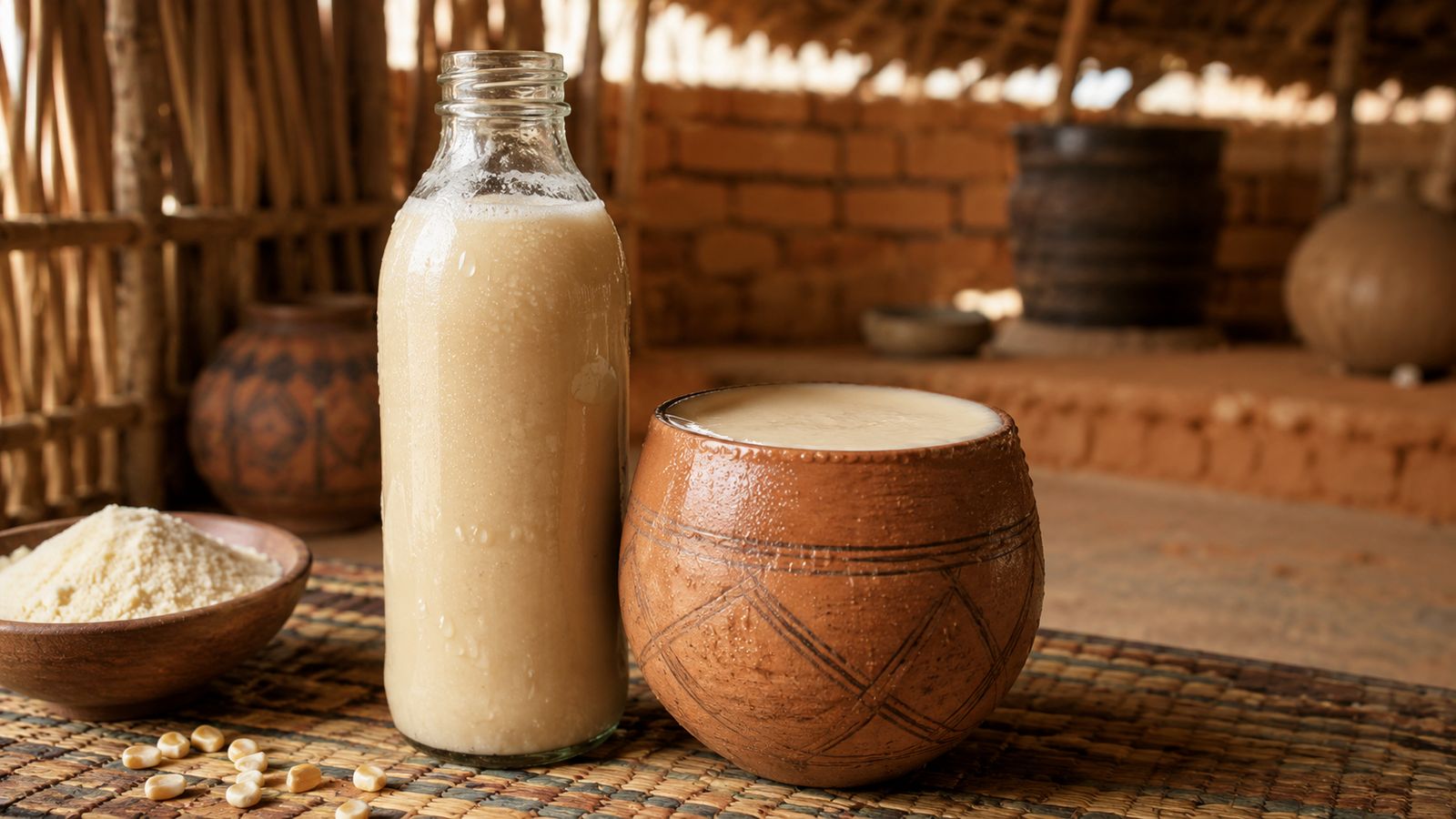 Mageu (Motsena, boisson fermentée de maïs sans alcool)