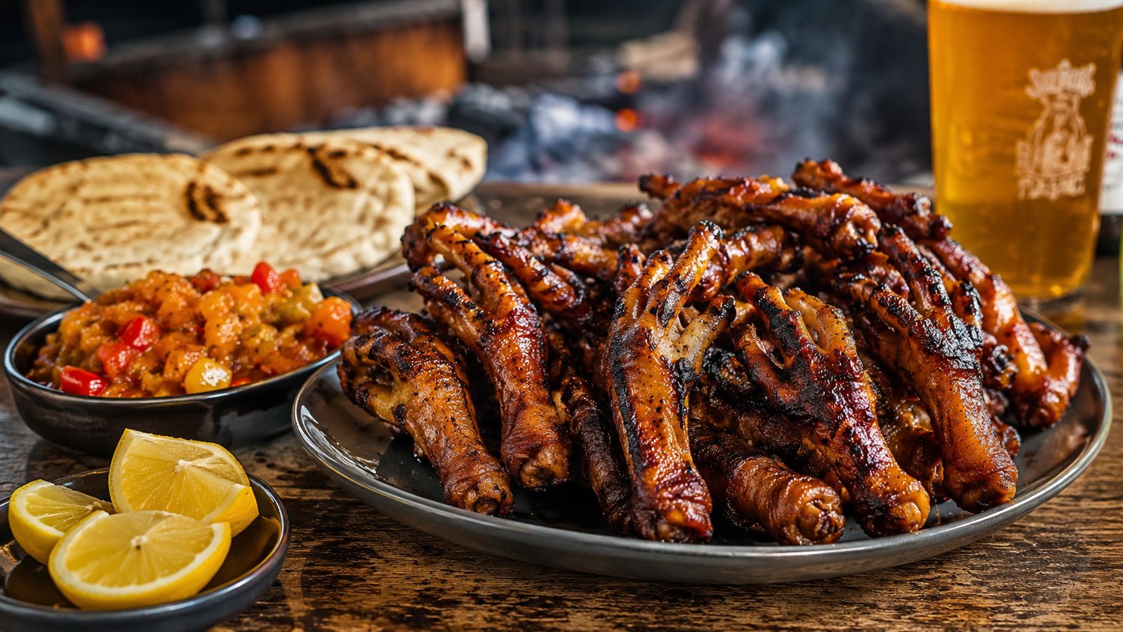 Menoto (pieds de poulet grillés à l'épice tswana)