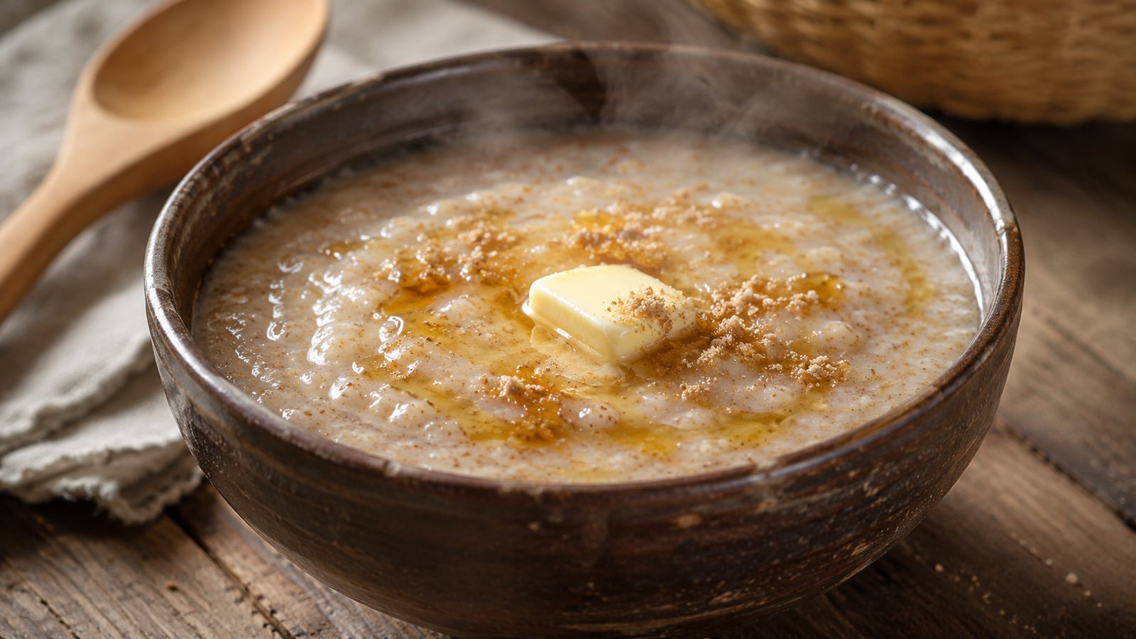 Ting ya Mabele (porridge de sorgho fermenté du petit-déjeuner)