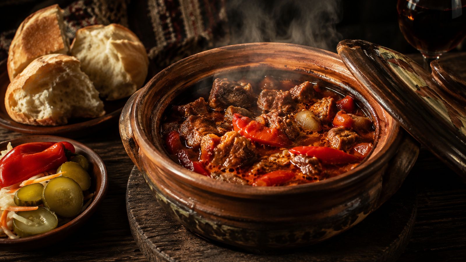 Kavarma (ragoût bulgare aux poivrons et porc)