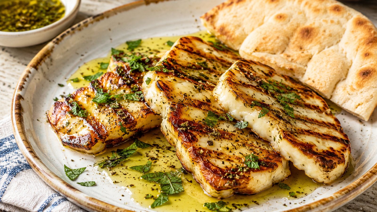 Halloumi grillé chypriote (χαλλούμι)