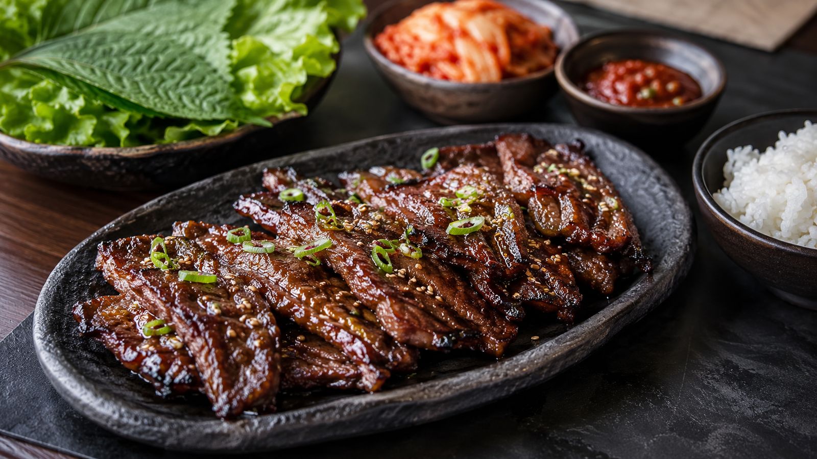 Galbi (갈비 - cotes de boeuf marinées coreennes)