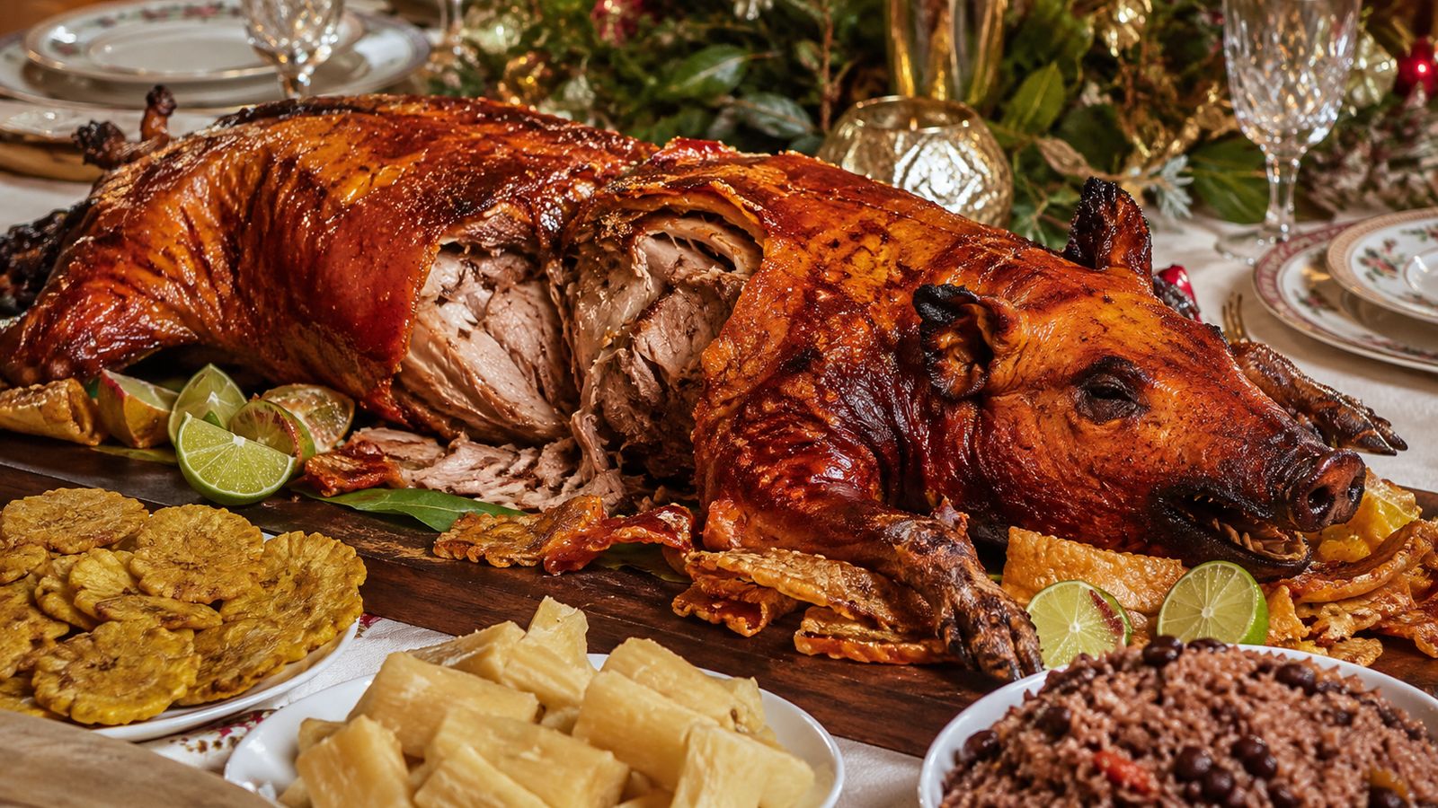 Lechón Asado (Cochon entier rôti à la cubaine)
