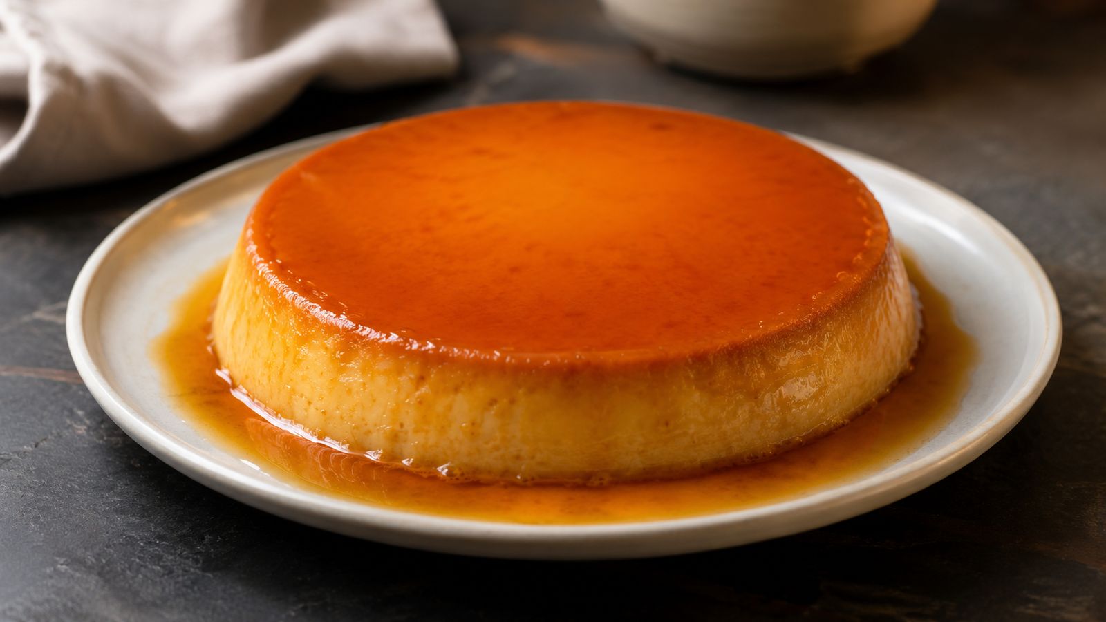Flan de huevo casero