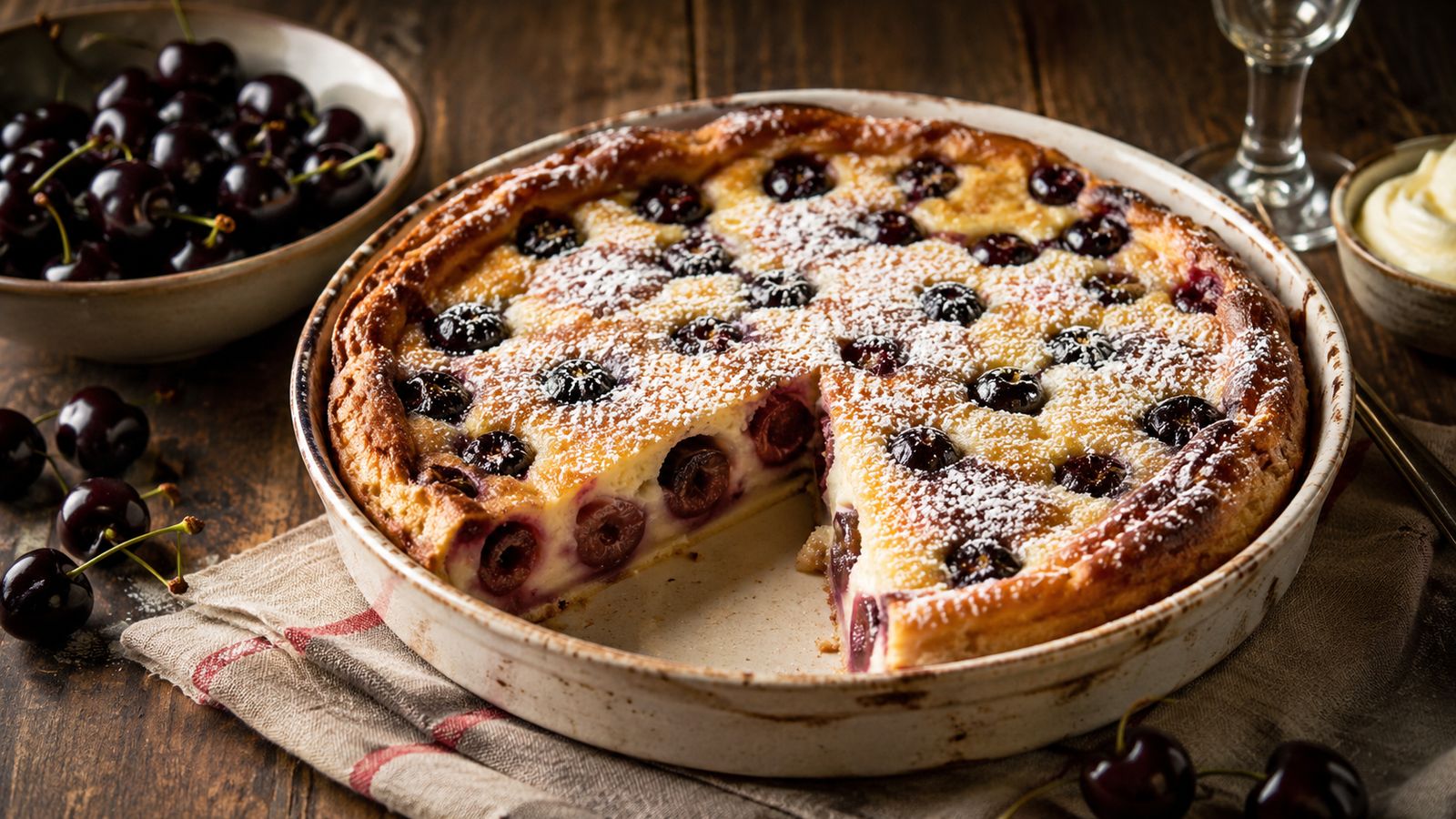Clafoutis aux cerises noires
