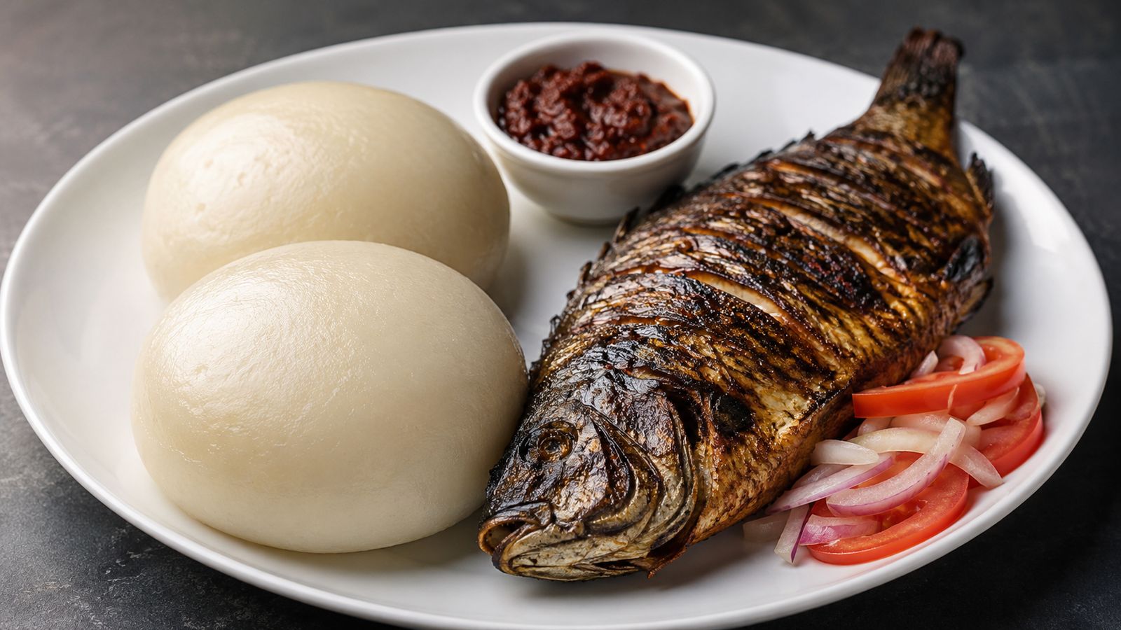 Banku (porridge maïs+manioc fermenté ghanéen)