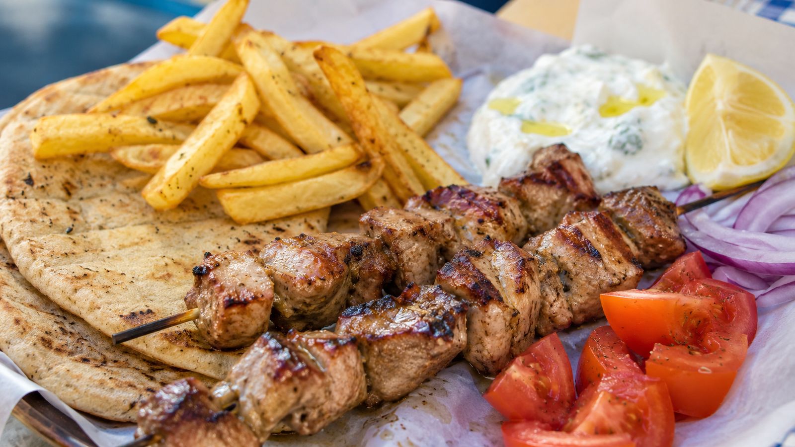 Souvlaki / Kalamaki d'Athènes