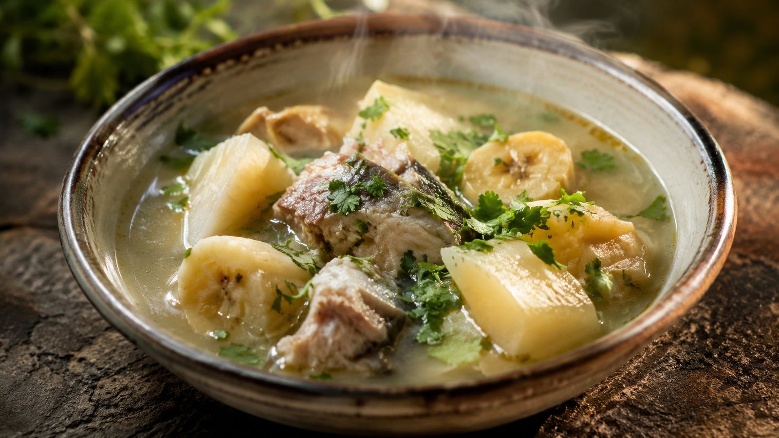 Caldo Branco bissau-guinéen (soupe-bouillon blanche aux légumes-racines, poisson ou poulet et citron vert — plat-totem familial du quotidien lusophone GW)