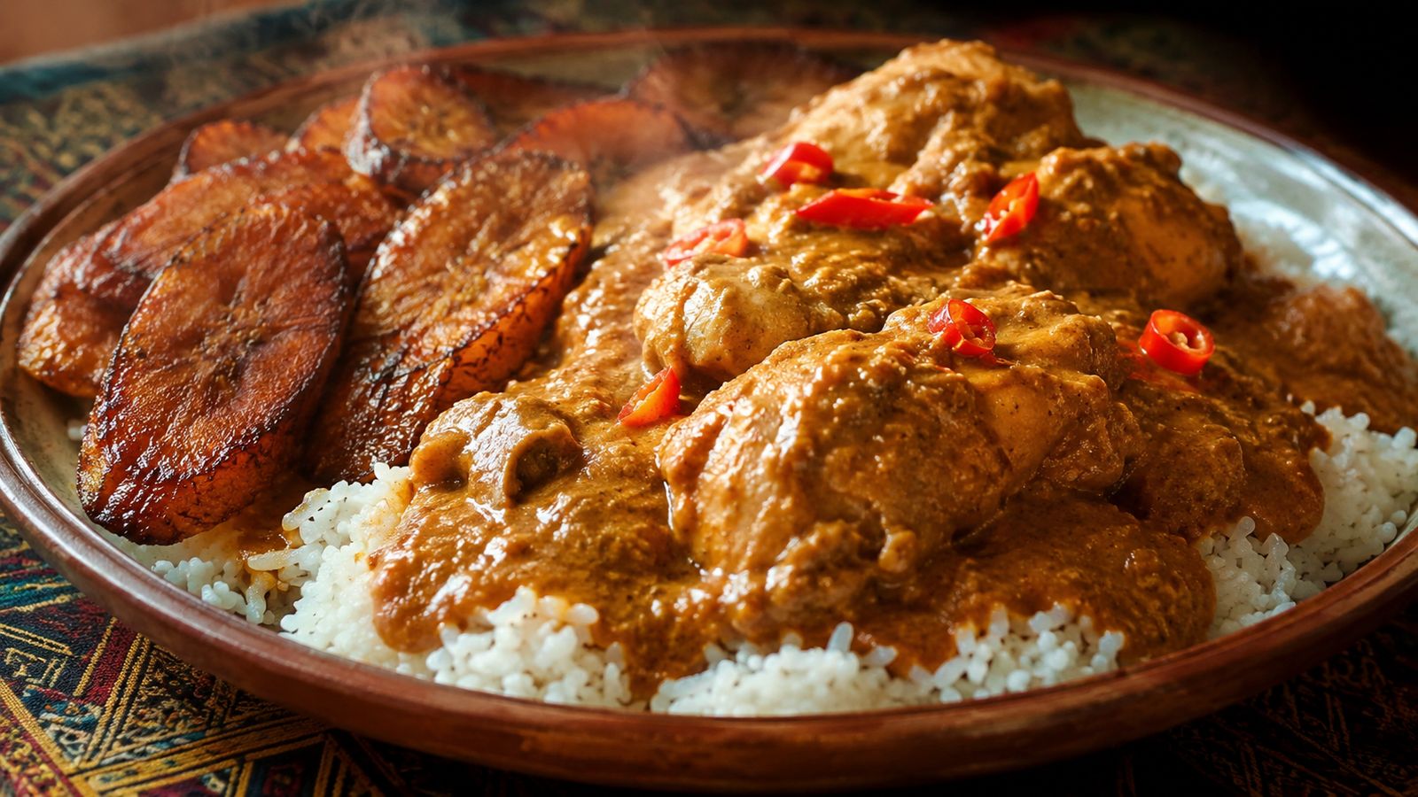 Poulet au pinda (pinda baafun)
