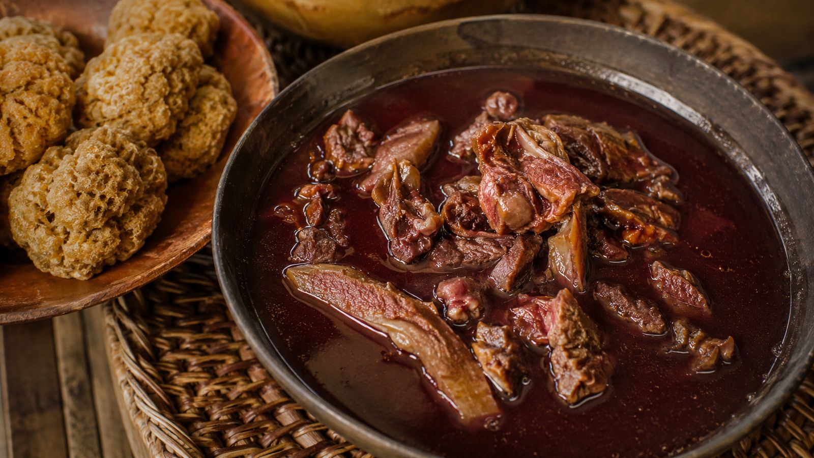 Soupe de gibier kali''na au comou