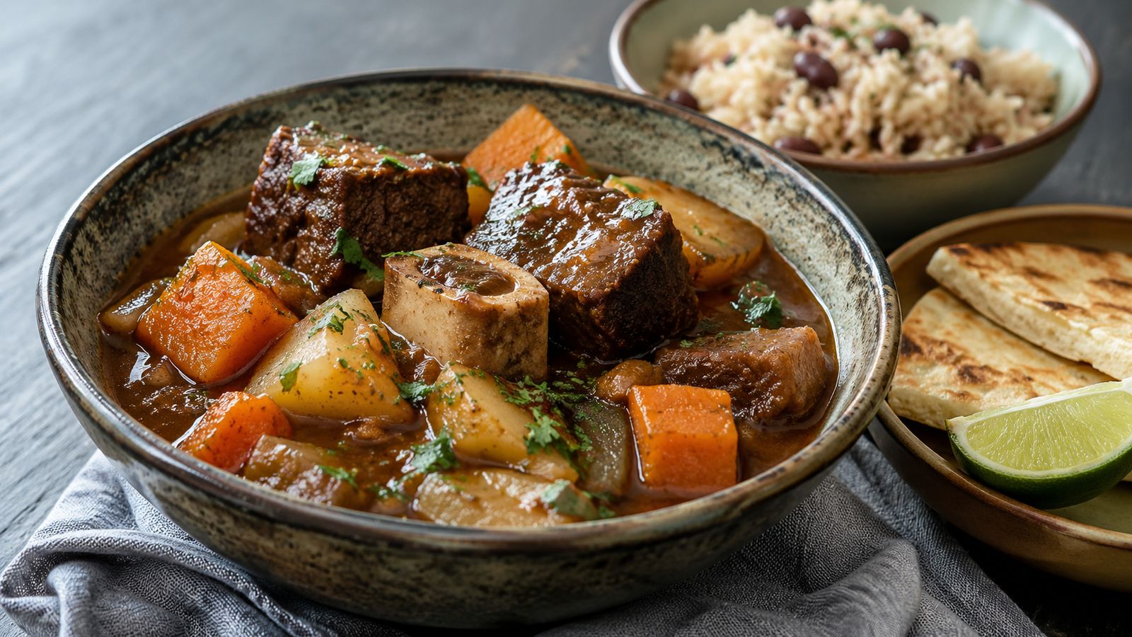 Cayman Stewed Turtle (recette patrimoniale — substitut bœuf)