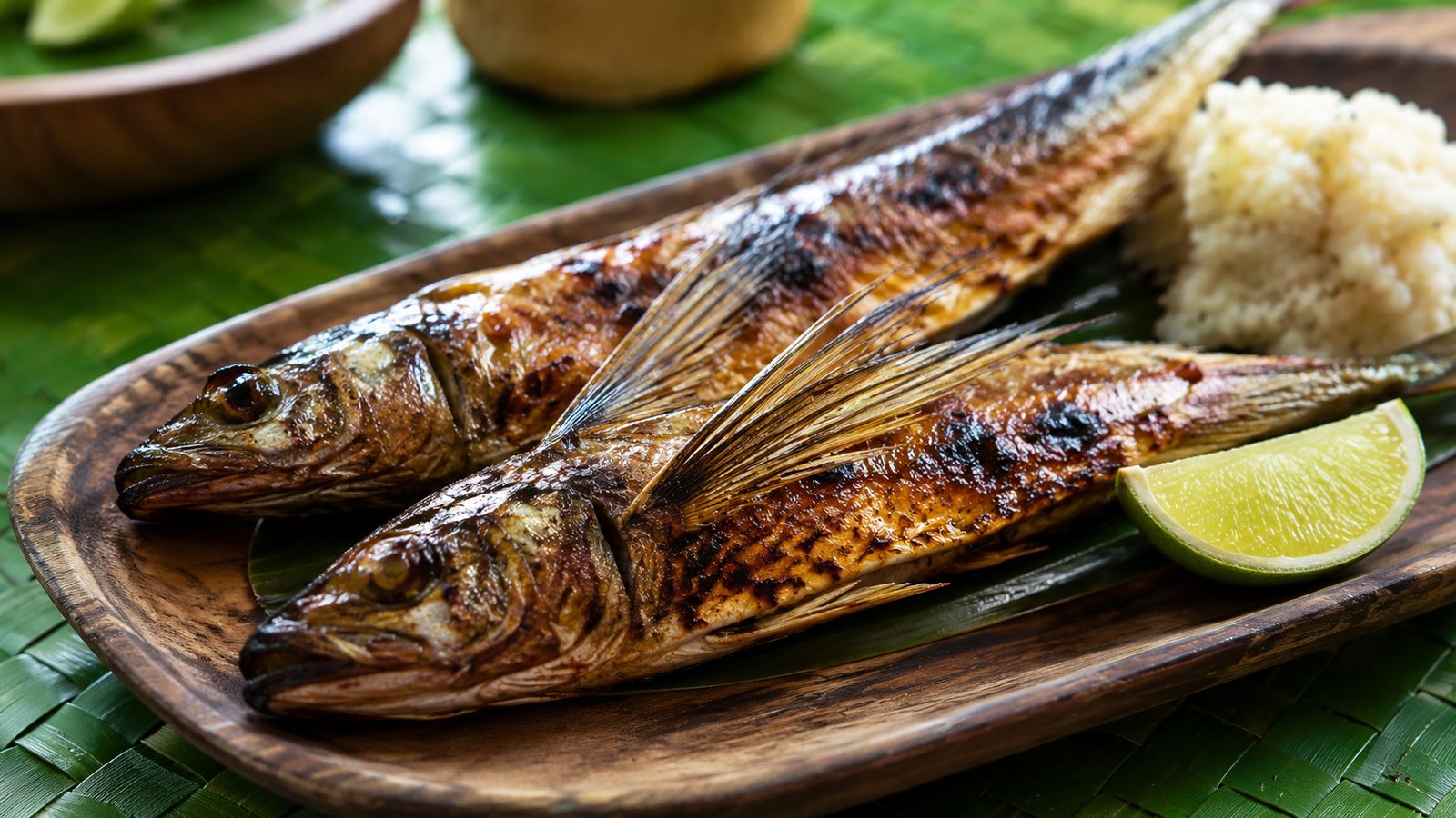 Maroro Tunu (poisson volant grillé)