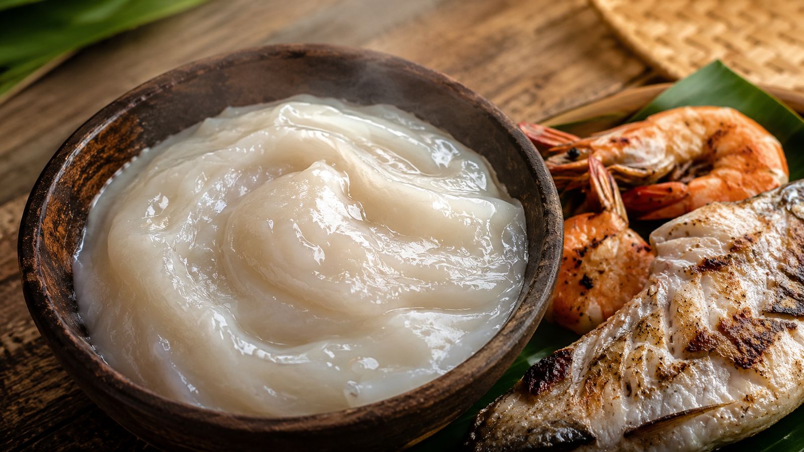 Kakake (sago de palmier Metroxylon pilé des lagons de Malaita)