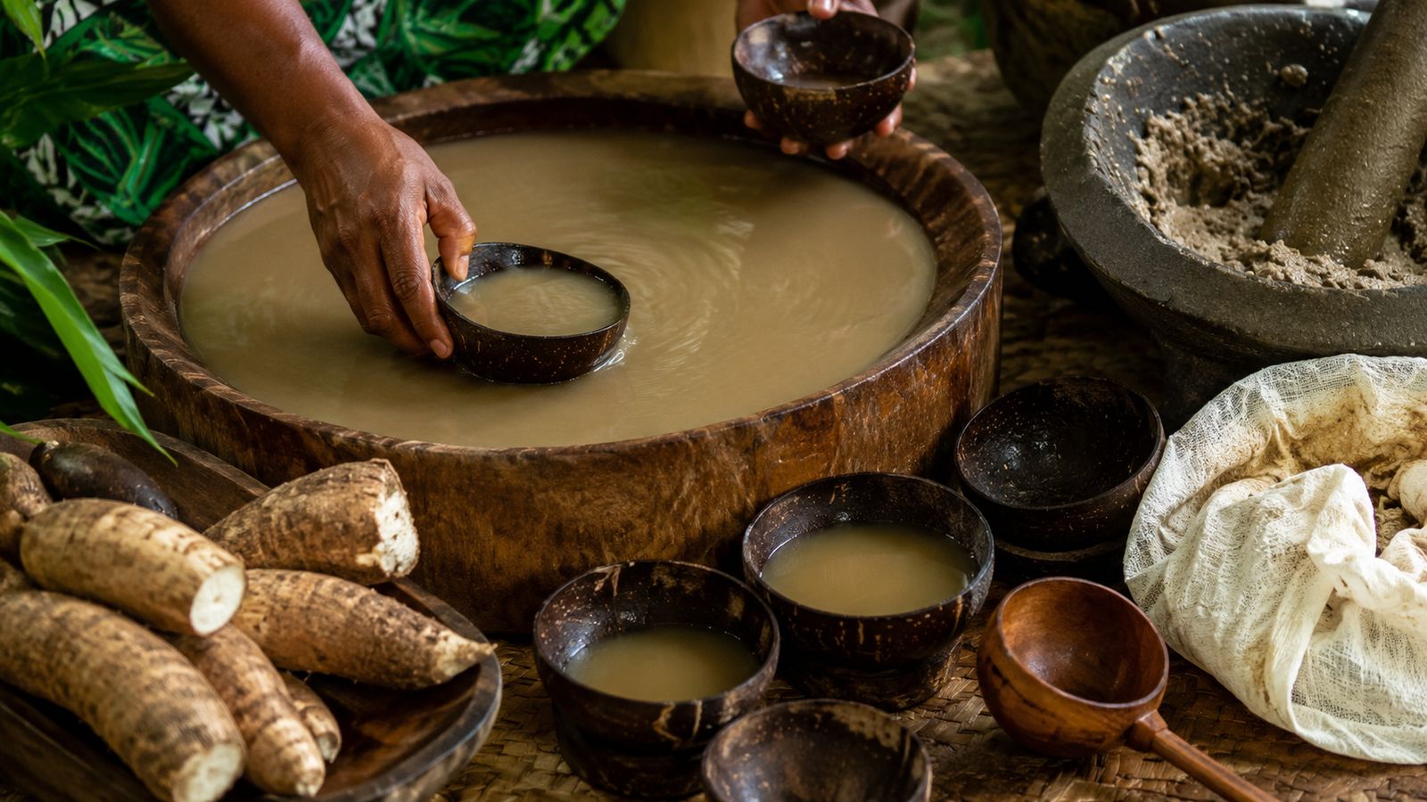 Kava (boisson cérémonielle de racine pilée)