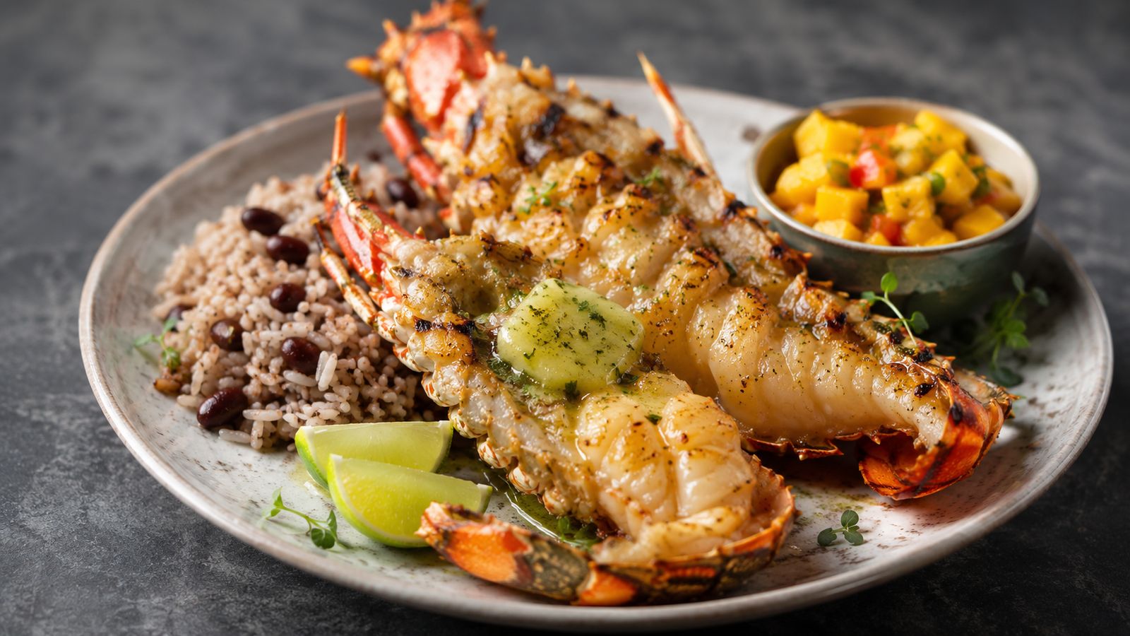 Grilled Spiny Lobster TCI