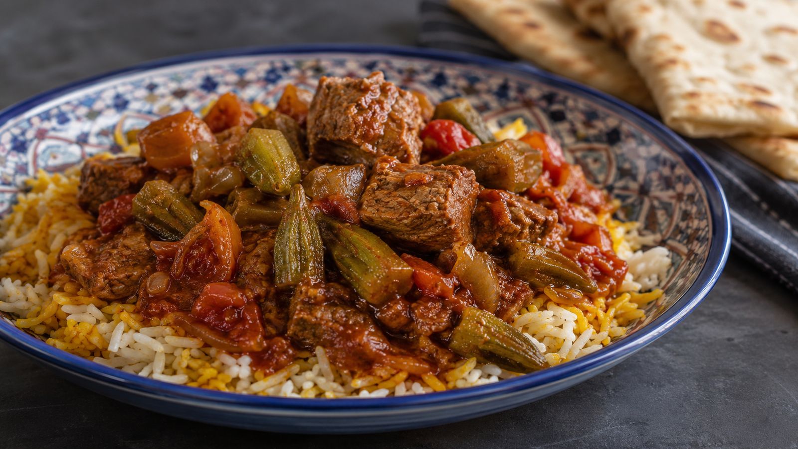 Margat bamia (ragoût d'agneau aux gombos)