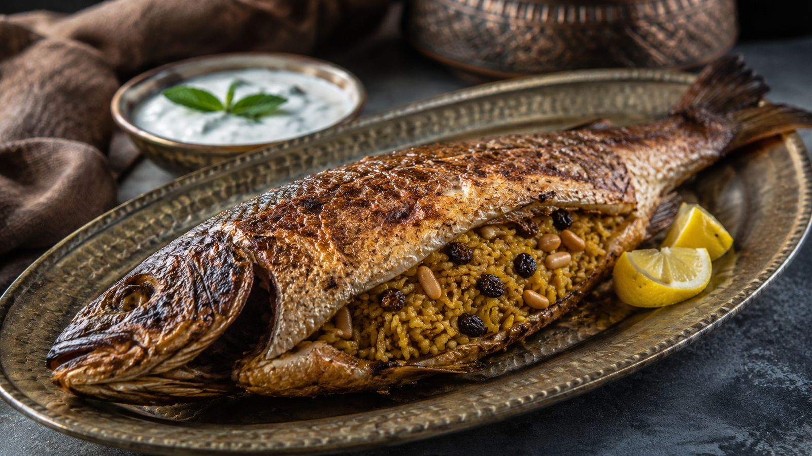 Mtabaq Samak (poisson rôti aux épices irakien)