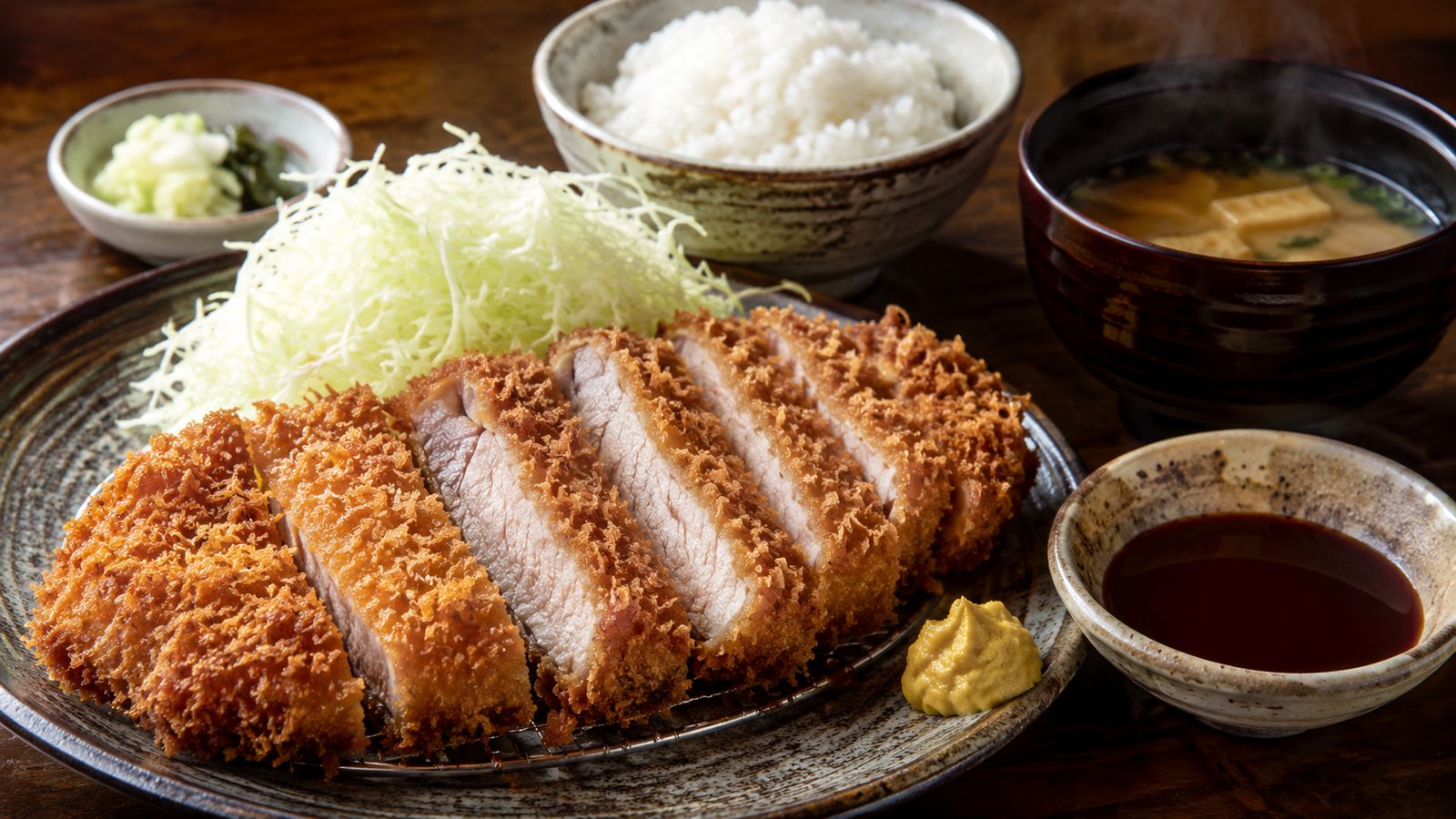 Tonkatsu (とんかつ - cotelette de porc panee japonaise)