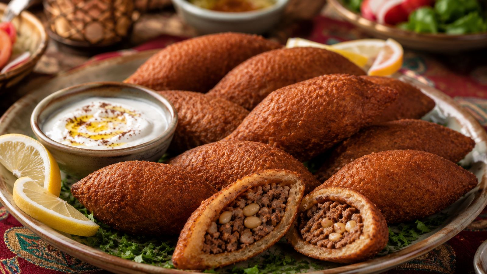 Kibbeh (boulettes de boulghour et viande)