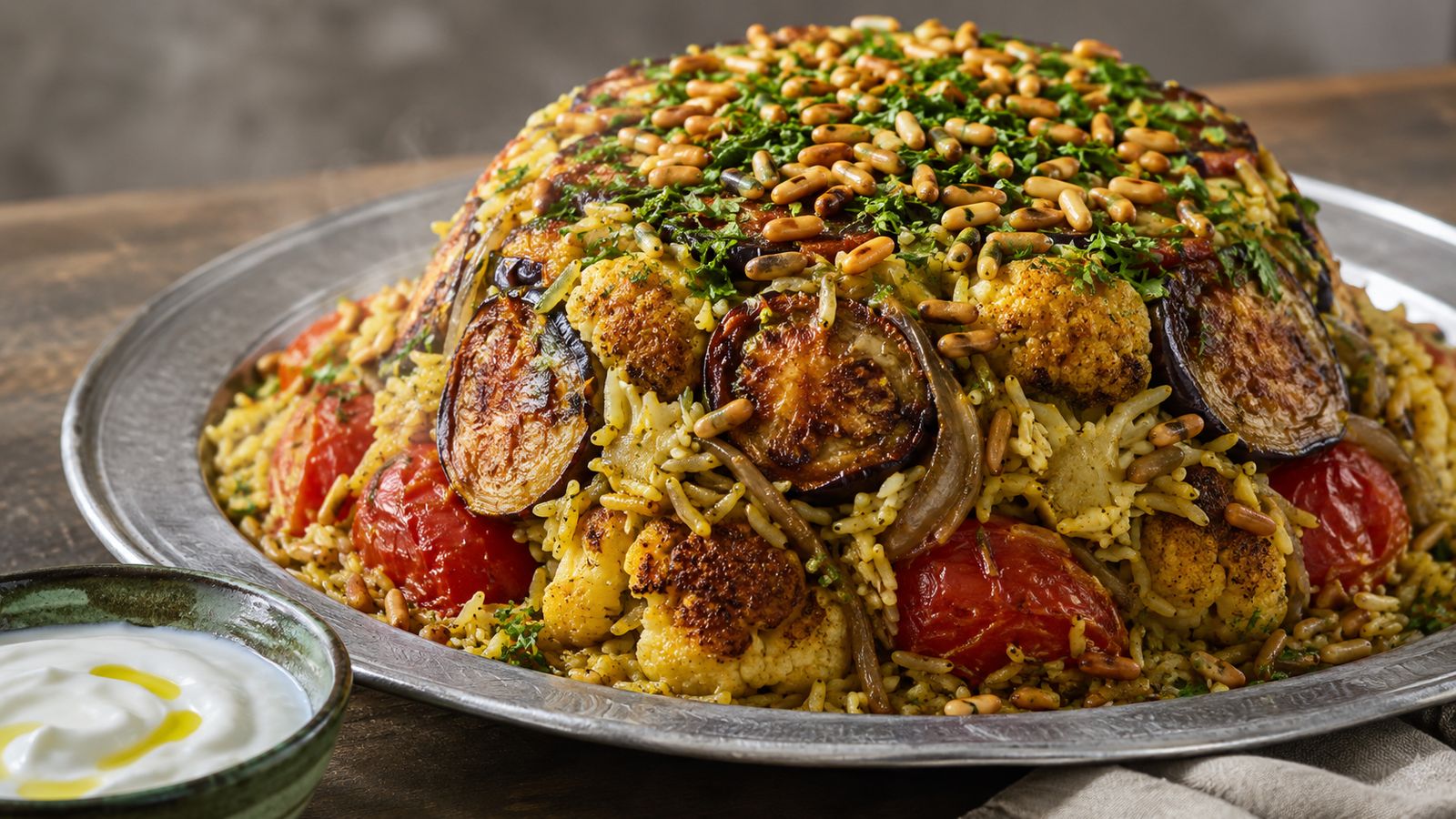 Magluba bil khodra (maglouba aux légumes)