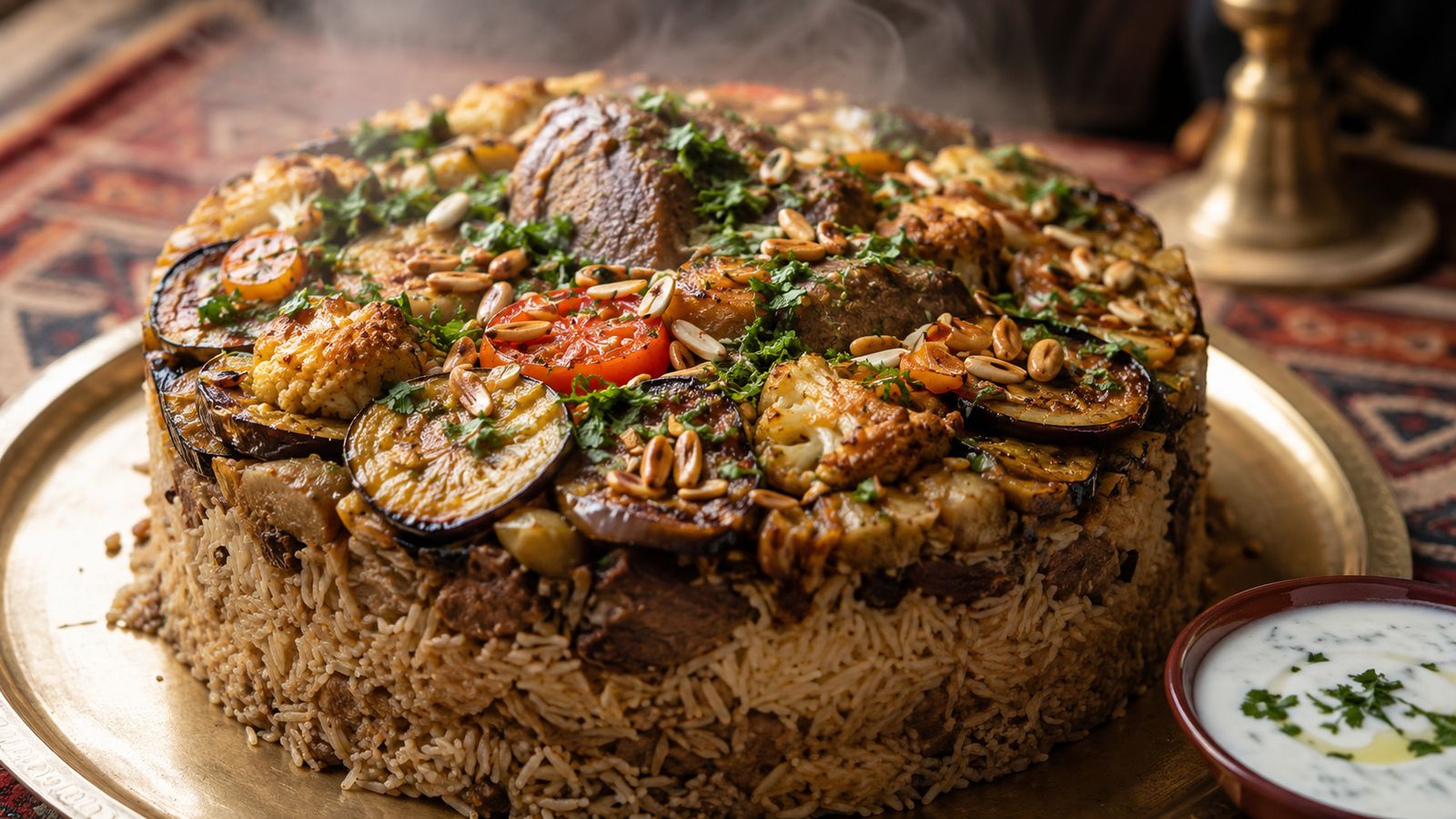 Magluba poisson (maglouba à la côte d'Aqaba)