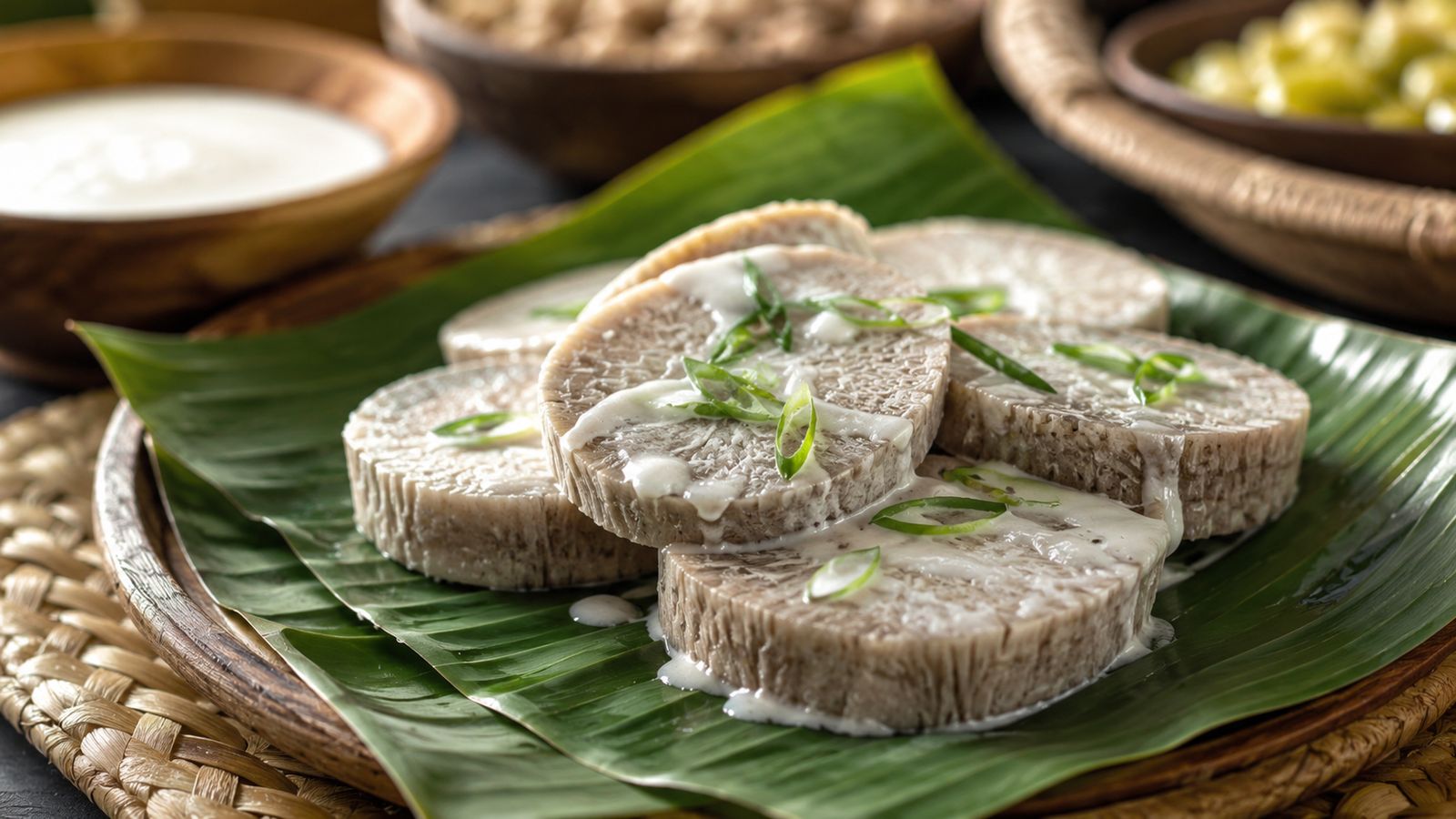 Te Babai (taro géant des marais bouilli à la crème de coco)