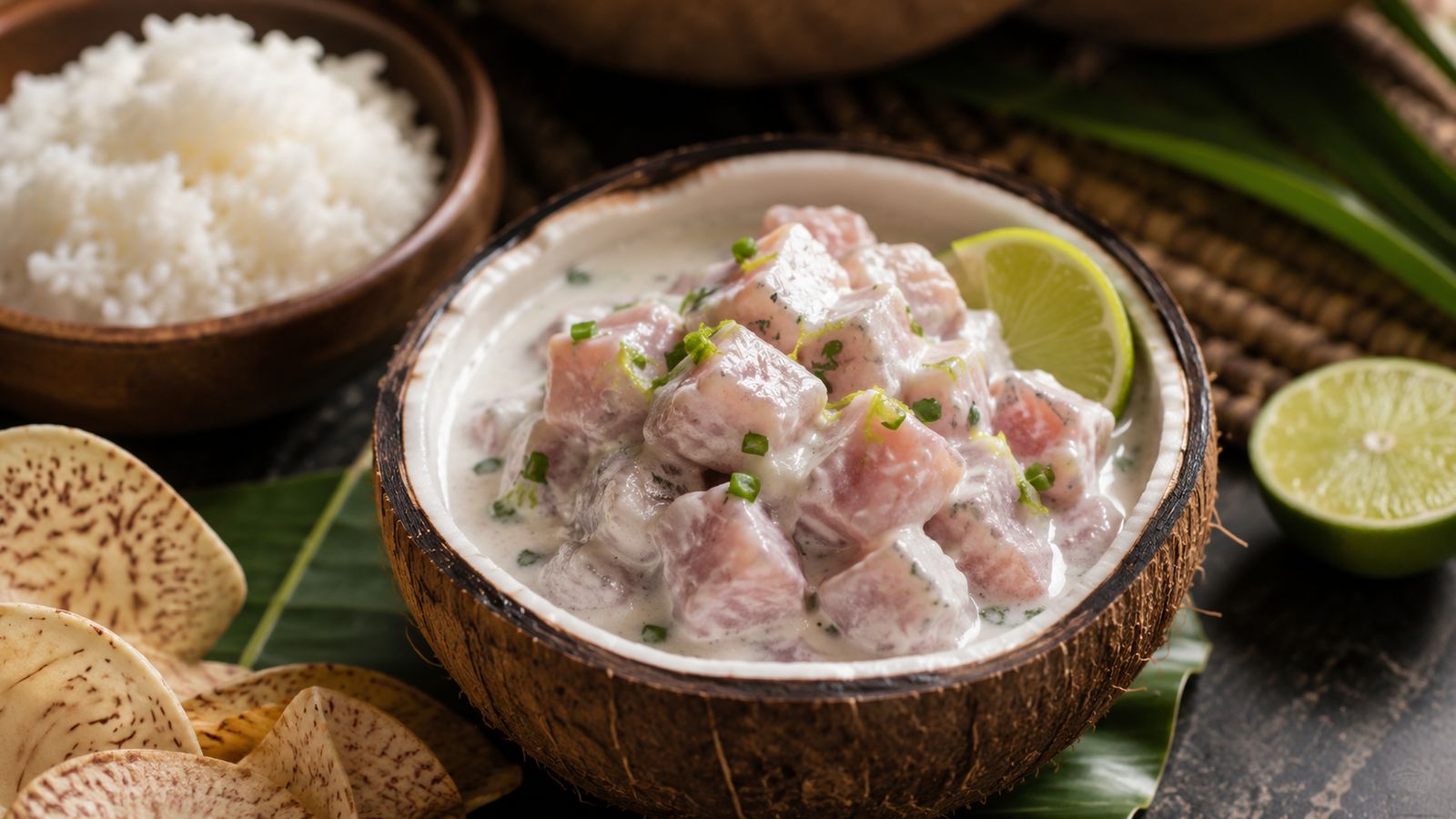 Te Ika Mata (poisson cru a la creme de coco et citron vert)