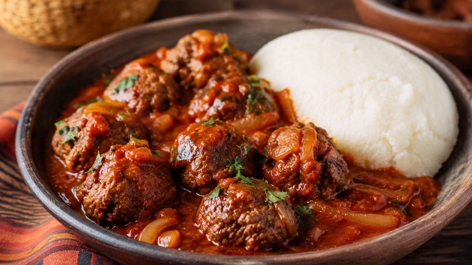 Lekuru (poulet à la sauce d'arachide Basotho)