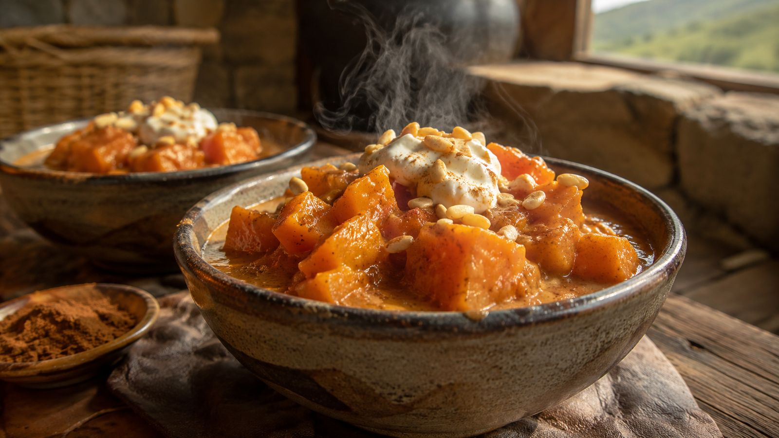 Mokopu (potiron à la cannelle et au lait)