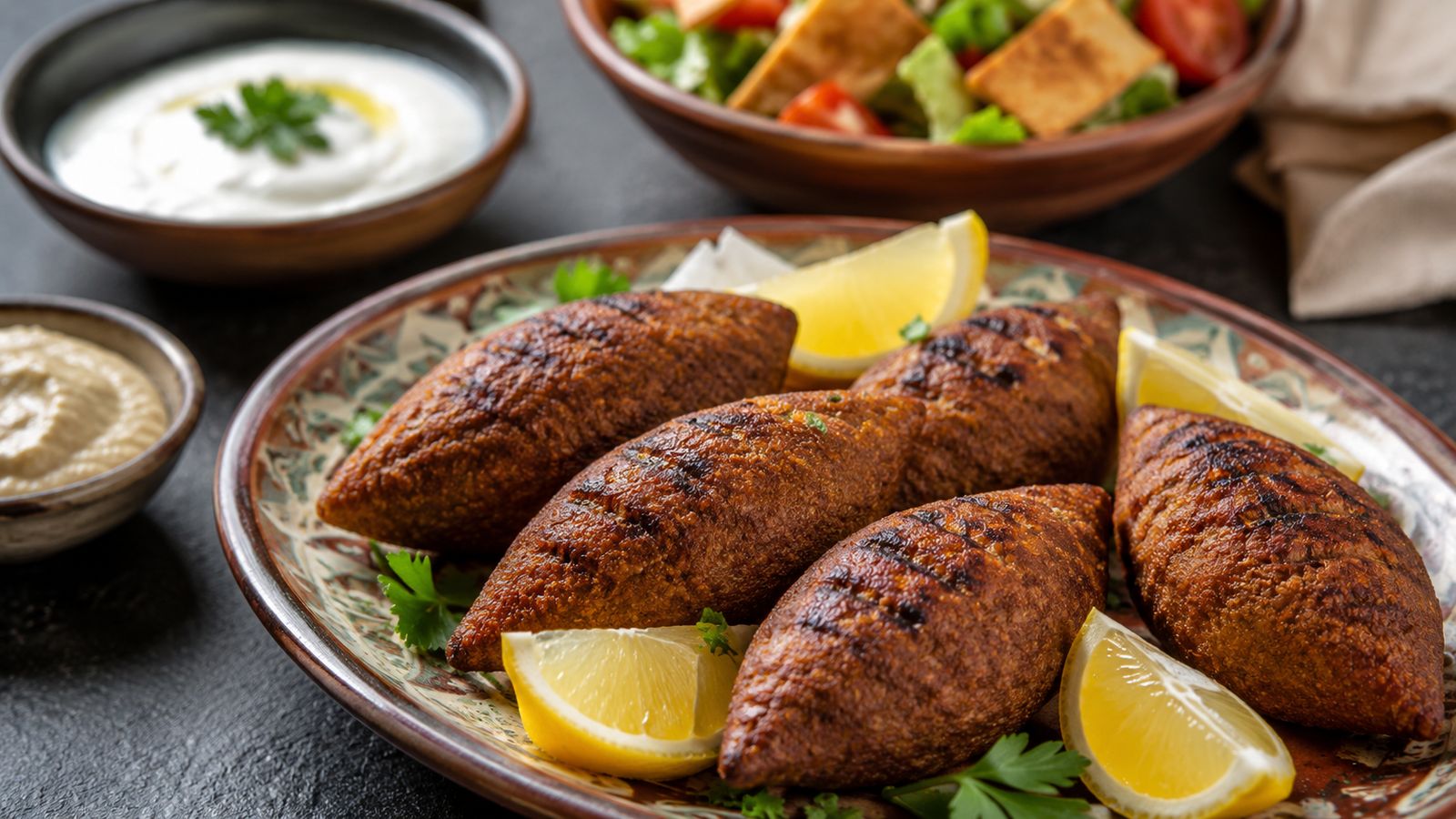 Kibbeh Meshwiyeh, recette traditionnelle (Liban)