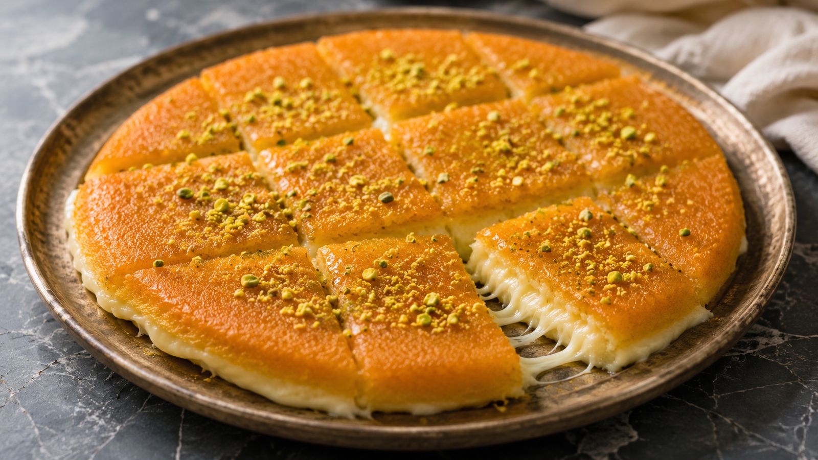 Knafé Nabulsiyeh-libanaise (كنافة نابلسية)