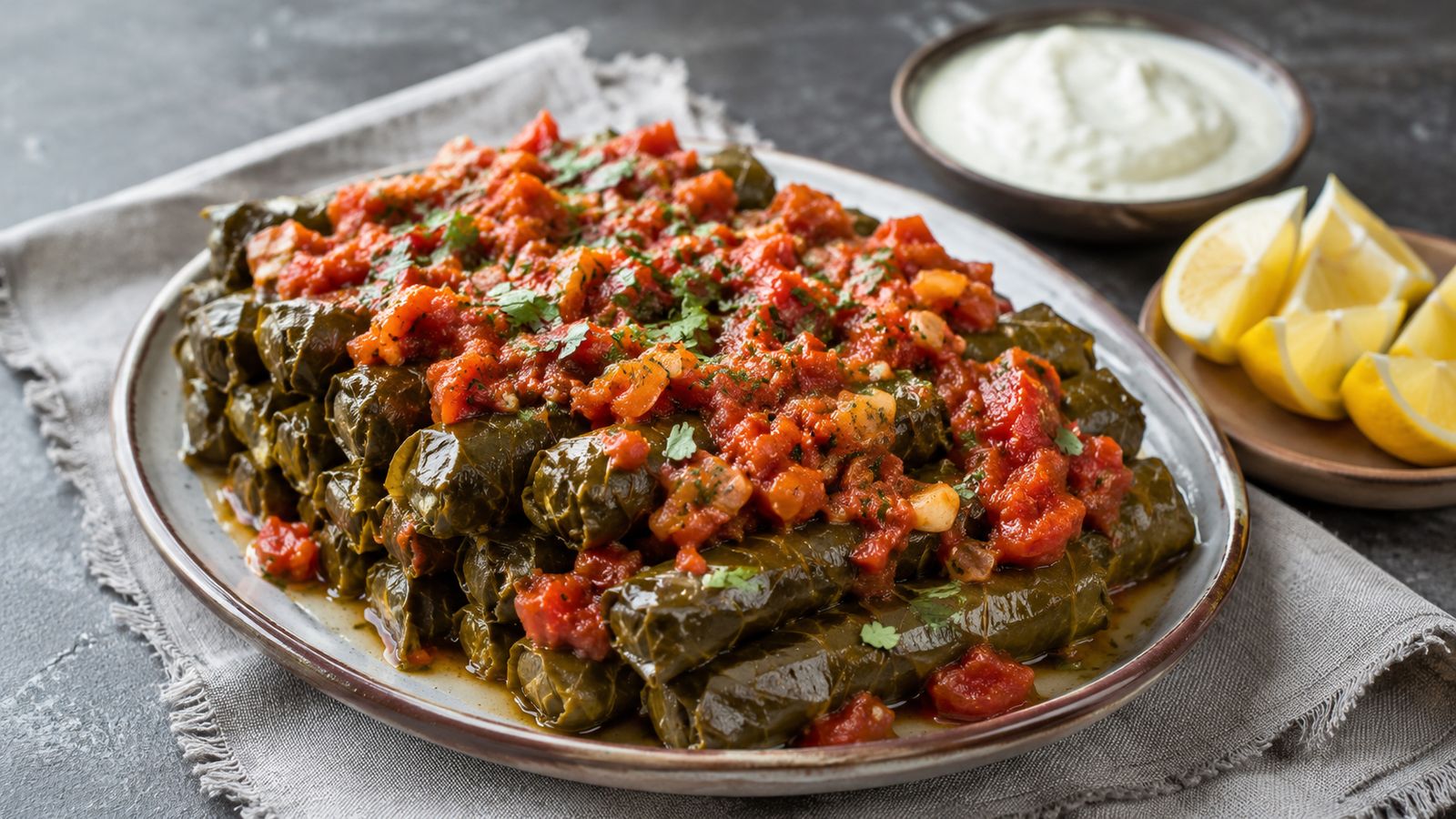 Mahshi Wara'a Enab (محشي ورق عنب)