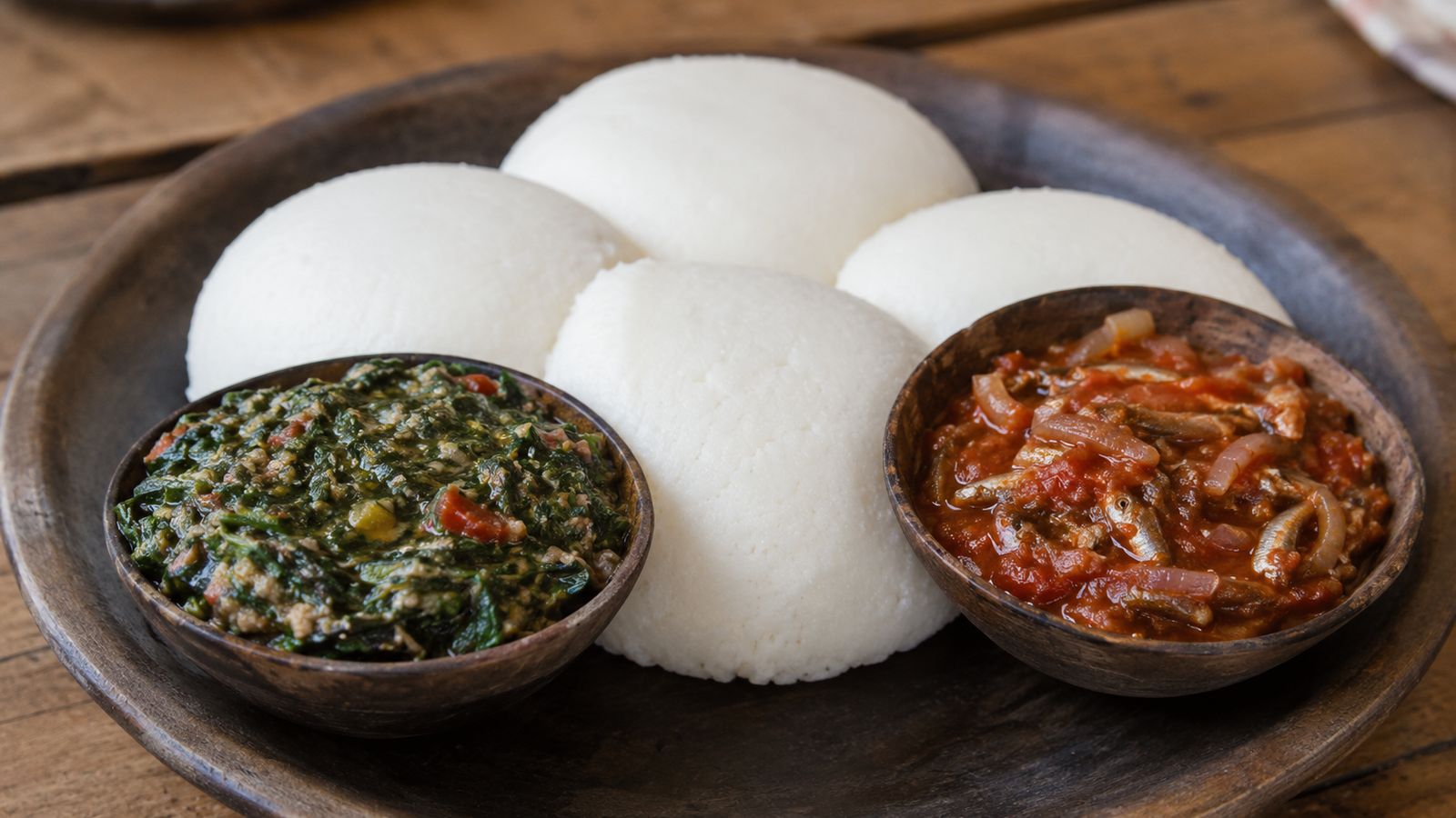 Mkhwani otendera (feuilles de courge à la farine d'arachide)