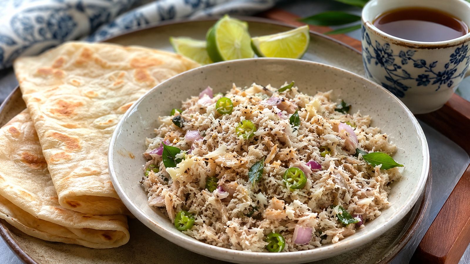 Mas Huni (mas-huni — petit-déjeuner thon-coco maldivien)