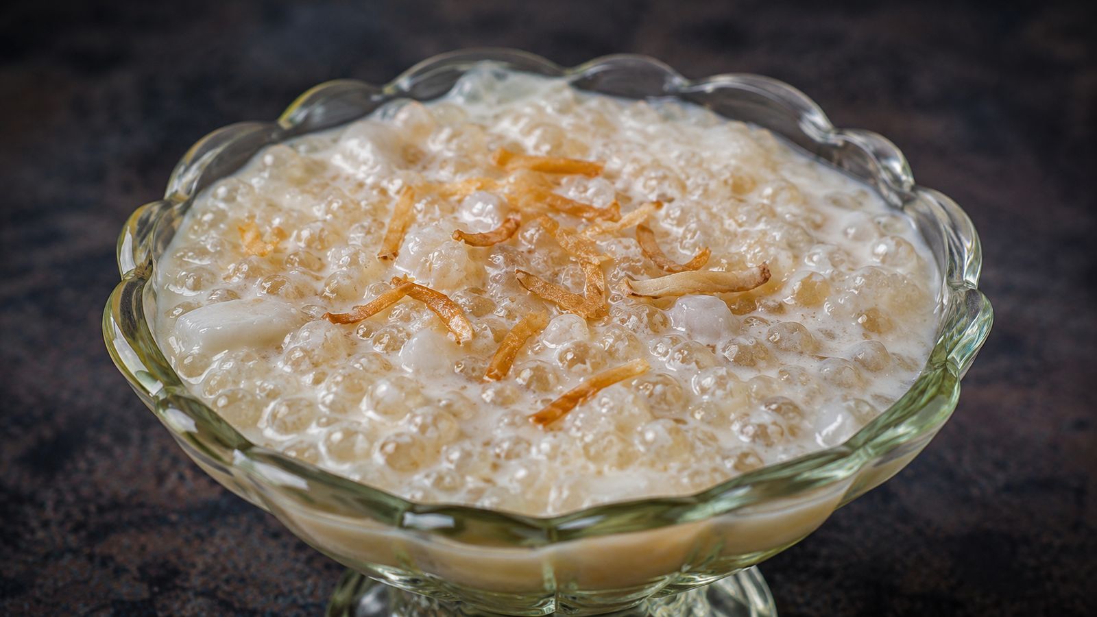 Saagu Bondibai (ސާގު ބޮނޑިބަތް — pudding de sagou au lait de coco)