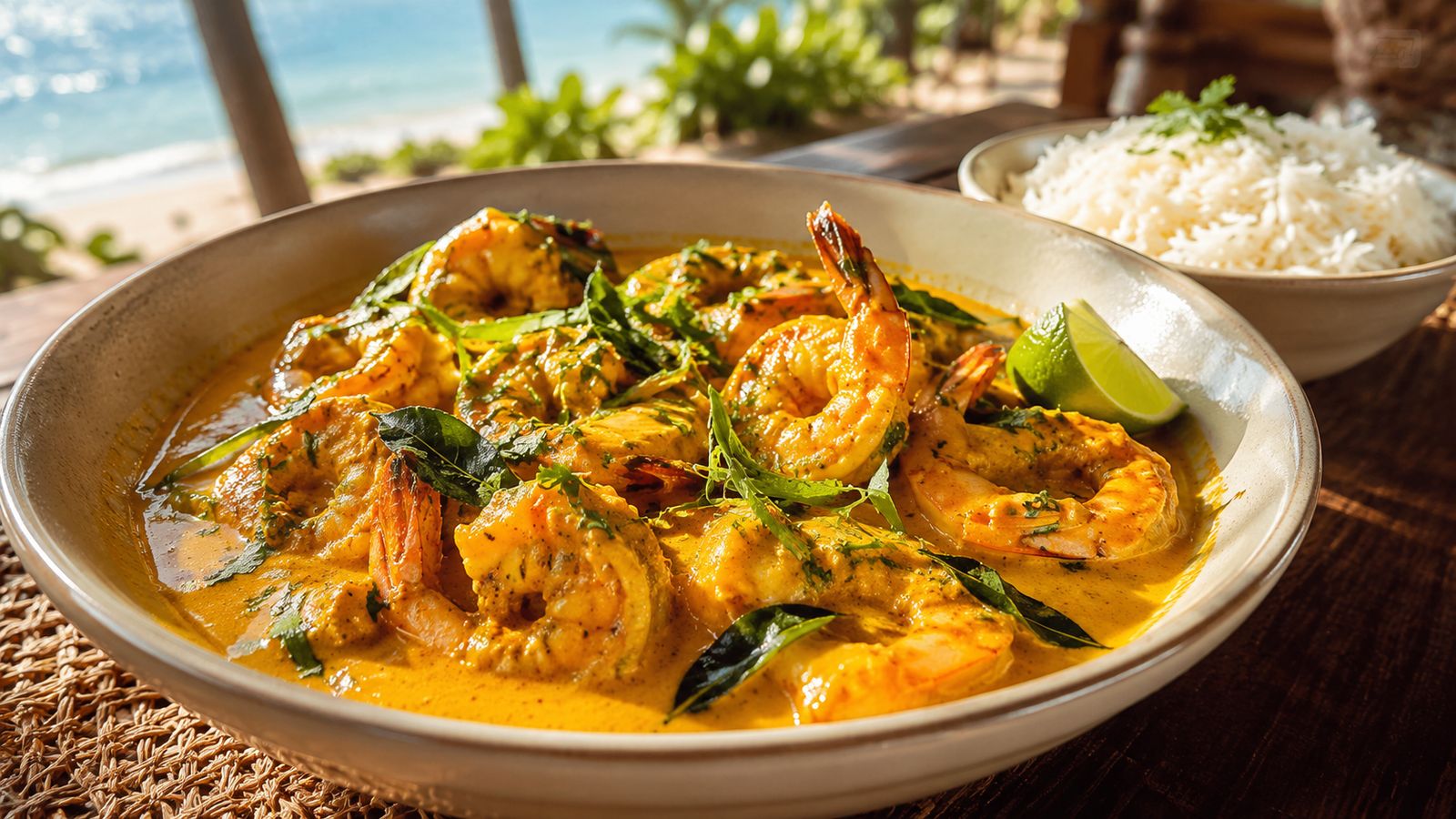 Crevettes Curry Coco (Camaron Curry Coco)