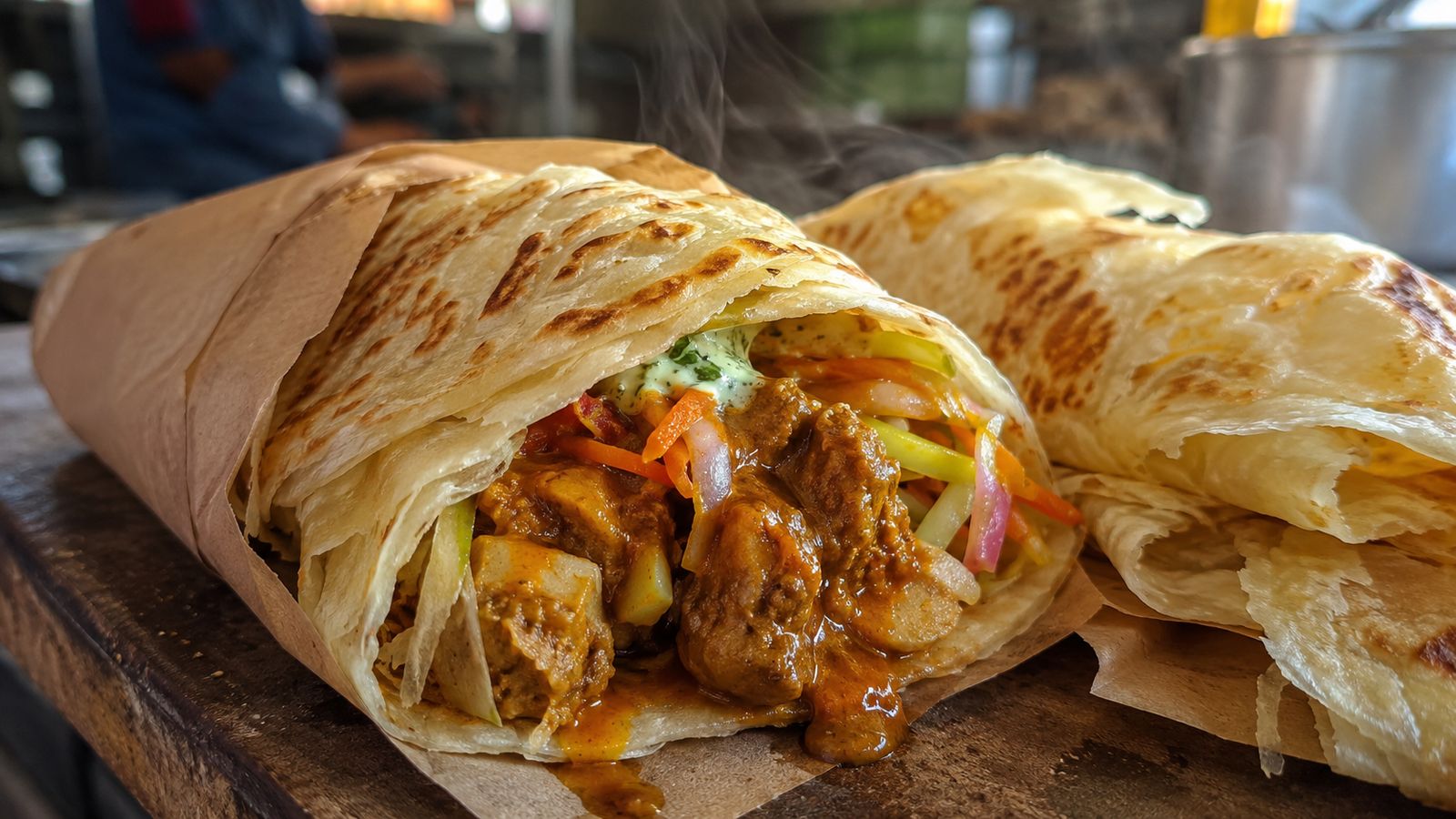 Roti Chaud (Farata Mauricien)